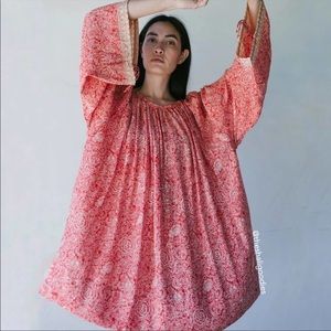 NATALIE MARTIN Dress Red White Floral Silk Mini